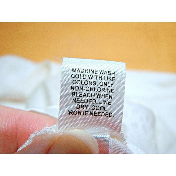 Express Lightweight Button Front Blouse Ivory Long Sleeve Puff Sleeve Top Sz XS - Picture 8 of 11